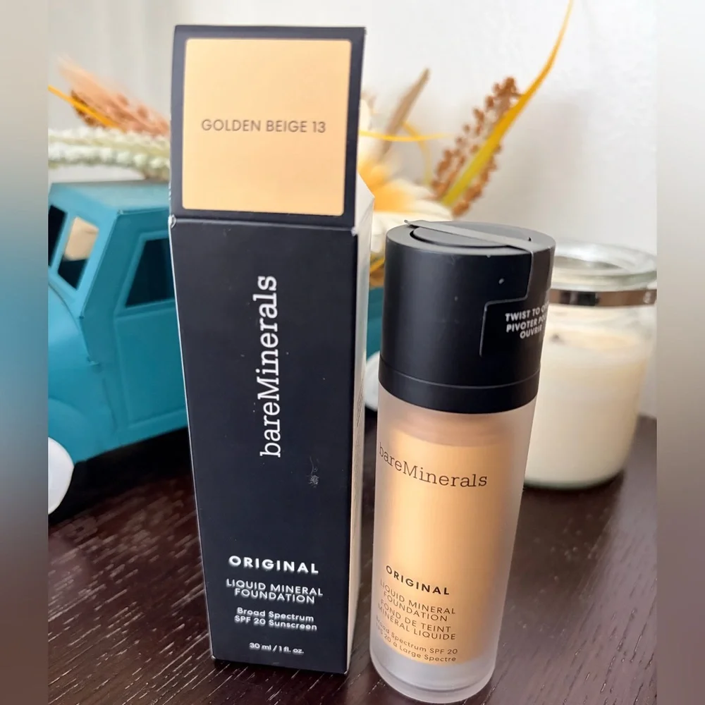 BareMinerals‎ Original Liquid Mineral Foundation GOLDEN BEIGE 13 - 1 oz New